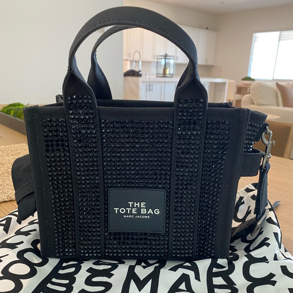Marc Jacobs Small Crystal Canvas Tote Bag